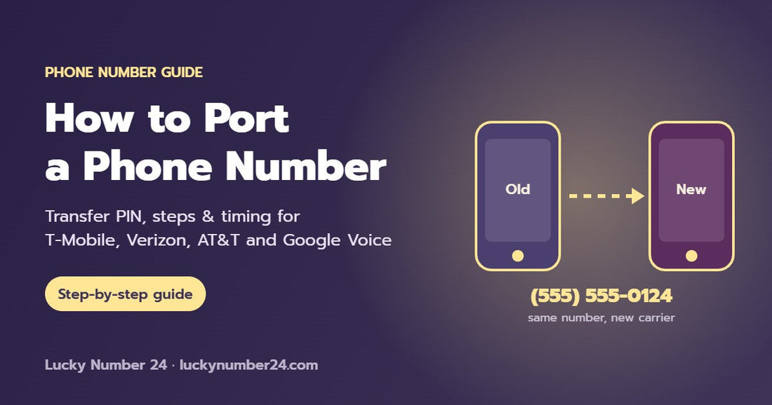How to port a phone number - Lucky Number 24 guide